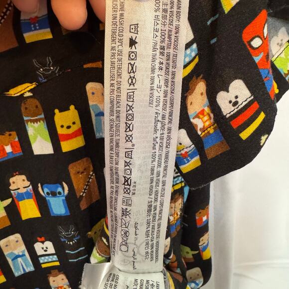 Disney 100 XXL Button Shirt Multiverse Marvel Star Wars Pixar Princesses - Picture 5 of 5